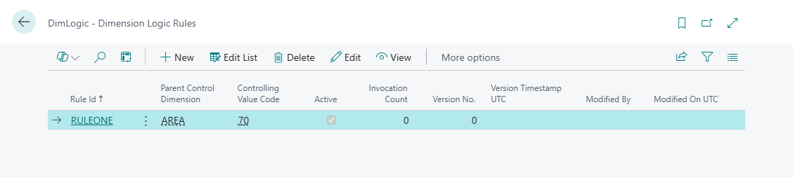 DimLogic Lists Window